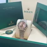 RLX Datejust m278344-0033/0034 Pink Dial 31mm Domed Diamond Oyster Watch - Image 13