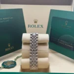 RLX Datejust m278344-0033/0034 Pink Dial 31mm Domed Diamond Oyster Watch - Image 14