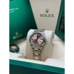 RLX Datejust m278344-0033/0034 Pink Dial 31mm Domed Diamond Oyster Watch - Image 5