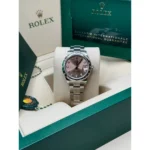 RLX Datejust m278344-0033/0034 Pink Dial 31mm Domed Diamond Oyster Watch - Image 8