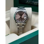RLX Datejust m278344-0033/0034 Pink Dial 31mm Domed Diamond Oyster Watch - Image 9