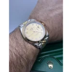 RLX Datejust 41mm 126303 Champagne Diamond Jubilee Steel and Yellow Gold Mens Watch - Image 10