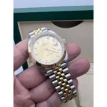 RLX Datejust 41mm 126303 Champagne Diamond Jubilee Steel and Yellow Gold Mens Watch - Image 9