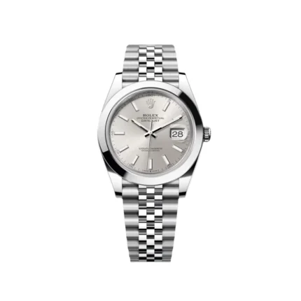 RLX Datejust 41mm 126300 Silver Index Jubilee Stainless Steel Watch