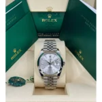 RLX Datejust 41mm 126300 Silver Index Jubilee Stainless Steel Watch - Image 3