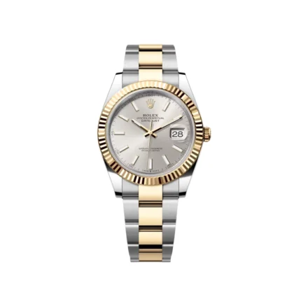 RLX Datejust 41mm 126333 Silver Index Oyster Steel and Yellow Gold Mens Watch