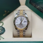 RLX Datejust 41mm 126333 Silver Index Oyster Steel and Yellow Gold Mens Watch - Image 11