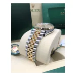 RLX Datejust 36mm 126233 Golden Palm Motif Dial Jubilee Bracelet Watch - Image 6