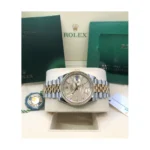 RLX Datejust 36mm 126233 Golden Palm Motif Dial Jubilee Bracelet Watch - Image 8