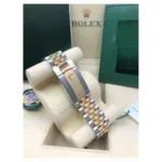 RLX Datejust 36mm 126233 Golden Palm Motif Dial Jubilee Bracelet Watch - Image 9