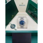 RLX Datejust m278384RBR-0037/0038 Bright Blue 31mm Dial Oyster Watch - Image 10