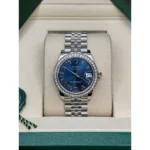 RLX Datejust m278384RBR-0037/0038 Bright Blue 31mm Dial Oyster Watch - Image 3