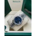 RLX Datejust m278384RBR-0037/0038 Bright Blue 31mm Dial Oyster Watch - Image 7