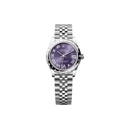 RLX Datejust m278344-0027/0028 Aubergine Diamond Dial 31mm Oyster