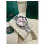 RLX Datejust m278274-0023/0024 Pink 31mm Dial Oyster Watch - Image 4