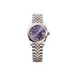 RLX Datejust m278241-0019/0020 Aubergine 31mm Dial Oyster Bracelet Watch - Image 2