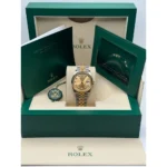 RLX Datejust 41mm Two-Tone Yellow Gold Fluted Bezel Champagne Diamond Dial Oyster - 126333 - Image 11