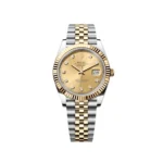 RLX Datejust 41mm Two-Tone Yellow Gold Fluted Bezel Champagne Diamond Dial Oyster - 126333 - Image 2
