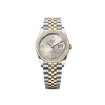 RLX Datejust 36mm 126283 Silver Dial Diamond Bezel Jubilee Bracelet Watch
