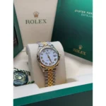 RLX Datejust m278343-0001/0002 White Dial Yellow Rolesor Oyster Watch - Image 3