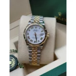 RLX Datejust m278343-0001/0002 White Dial Yellow Rolesor Oyster Watch - Image 8