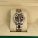 RLX Datejust m278381-0027/0028 Chocolate Diamond 31mm Dial Diamond-Set Bezel and Oyster Bracelet Watch - Image 11
