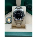 RLX Datejust 41mm 126334 Black Diamond Oyster Stainless Steel Mens Watch - Image 2