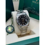 RLX Datejust 41mm 126334 Black Diamond Oyster Stainless Steel Mens Watch - Image 3