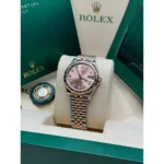 RLX Datejust m278341-0023/0024 Rosé Dial 31mm Oyster Bracelet - Image 4