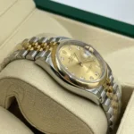 RLX Datejust 36mm 126203 Champagne Set with Diamonds Dial Domed Bezel Oyster Bracelet - Image 12