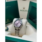 RLX Datejust m278240-0007/0008 31mm Pink Index Domed Bezel Oyster Oystersteel - Image 5