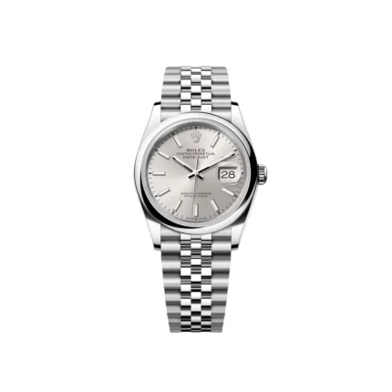 RLX Datejust 36mm 126200 Oyster Perpetual Silver Dial Jubilee Stainless Steel