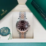 RLX Datejust m278271-0027/0028 Chocolate 31mm Dial Oyster Bracelet Watch - Image 10