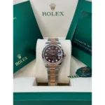 RLX Datejust m278271-0027/0028 Chocolate 31mm Dial Oyster Bracelet Watch - Image 3