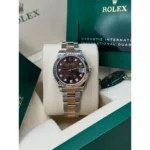 RLX Datejust m278271-0027/0028 Chocolate 31mm Dial Oyster Bracelet Watch - Image 8