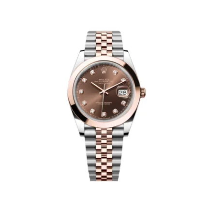 RLX Datejust 41mm 126301 Chocolate Diamond Jubilee Steel and Everose Gold Watch
