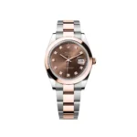 RLX Datejust 41mm 126301 Chocolate Diamond Jubilee Steel and Everose Gold Watch - Image 2