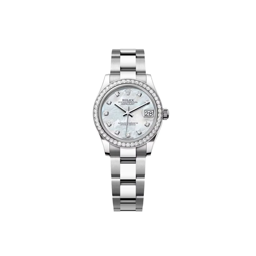 P0611-1 RLX Datejust m278384RBR-0007/0008 Mother-of-Pearl 31mm Dial Oyster Watch - Image 1