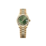 RLX Datejust m278288RBR-0024 Olive Green 31mm Dial President Bracelet Watch