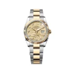 RLX Datejust 36mm 126233 Champagne Palm Motif Diamond Dial and Jubilee Bracelet Watch - Image 2
