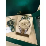 RLX Datejust 36mm 126233 Champagne Palm Motif Diamond Dial and Jubilee Bracelet Watch - Image 5