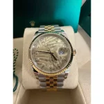 RLX Datejust 36mm 126233 Champagne Palm Motif Diamond Dial and Jubilee Bracelet Watch - Image 9