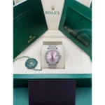 RLX Datejust m278384RBR-0035/0036 Pink 31mm Dial Oyster Watch - Image 10