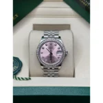 RLX Datejust m278384RBR-0035/0036 Pink 31mm Dial Oyster Watch - Image 3