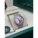 RLX Datejust m278384RBR-0035/0036 Pink 31mm Dial Oyster Watch - Image 4