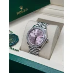 RLX Datejust m278384RBR-0035/0036 Pink 31mm Dial Oyster Watch - Image 5