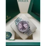 RLX Datejust m278384RBR-0035/0036 Pink 31mm Dial Oyster Watch - Image 6