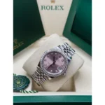 RLX Datejust m278384RBR-0035/0036 Pink 31mm Dial Oyster Watch - Image 7