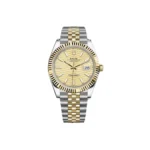 RLX Datejust 41mm Swiss Replica Watch | Two Tone Jubilee Bracele Champagne Fluted Dial Ref 126333