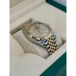 RLX Datejust 41mm Swiss Replica Watch | Two Tone Jubilee Bracele Champagne Fluted Dial Ref 126333 - Image 4
